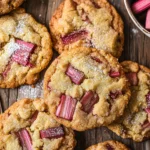 Brown Sugar Rhubarb Cookies