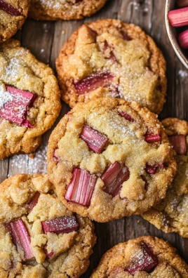 Brown Sugar Rhubarb Cookies