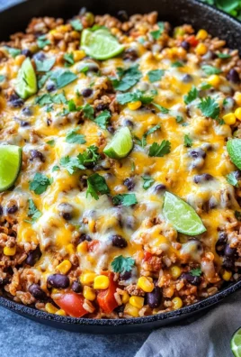 Cheesy Taco Rice Skillet