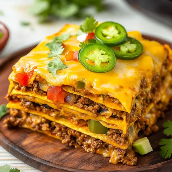 Easy Layered Taco Bake