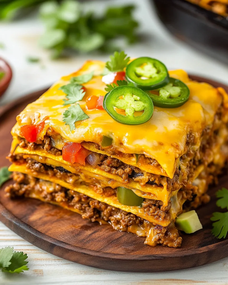 Easy Layered Taco Bake