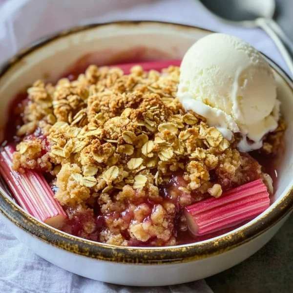 Easy Rhubarb Crisp