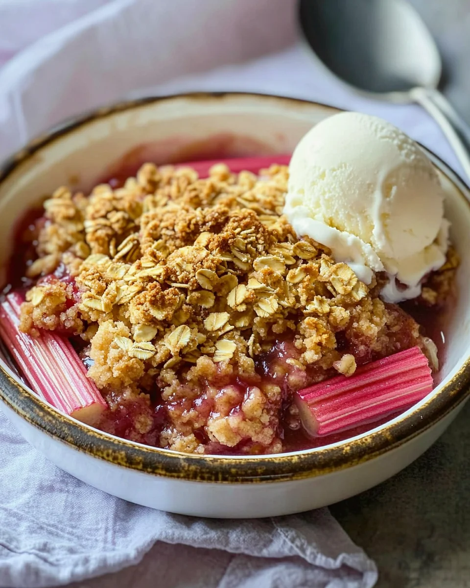 Easy Rhubarb Crisp