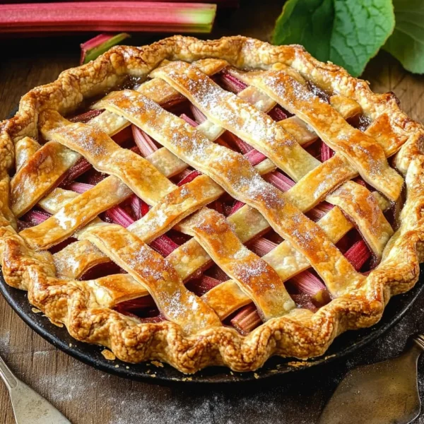 Fresh Rhubarb Pie