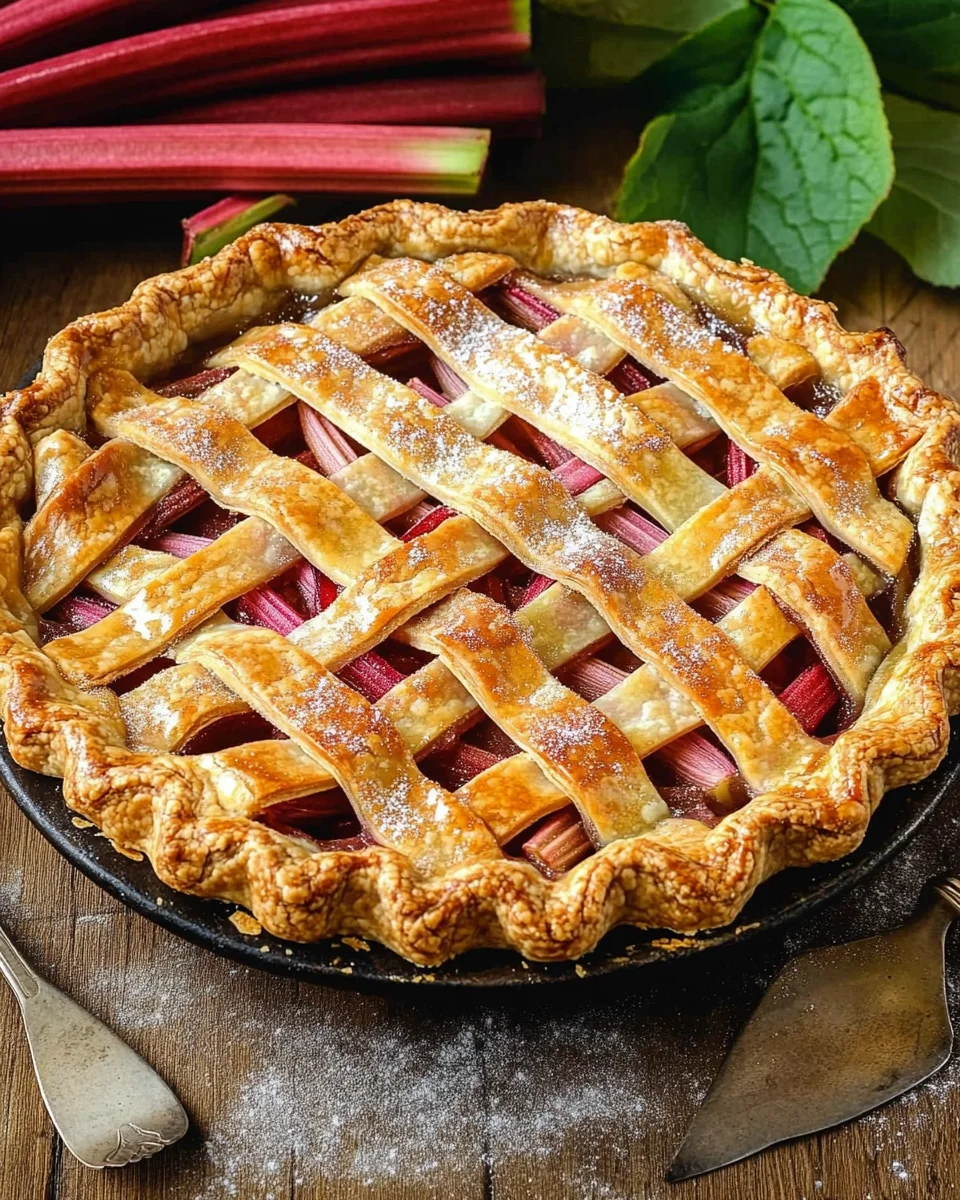 Fresh Rhubarb Pie
