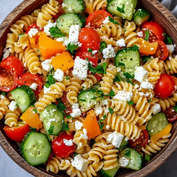 Healthy Greek Pasta Salad