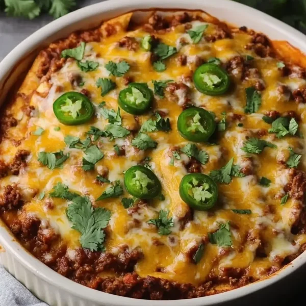 Taco Casserole With Tortillas