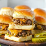 Hawaiian Roll Cheeseburger Sliders