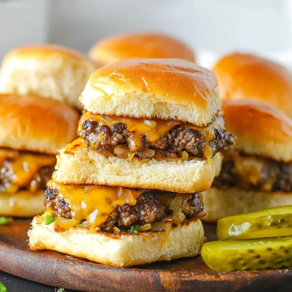 Hawaiian Roll Cheeseburger Sliders