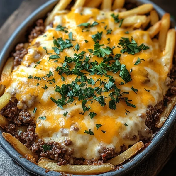 Cheeseburger French Fry Casserole