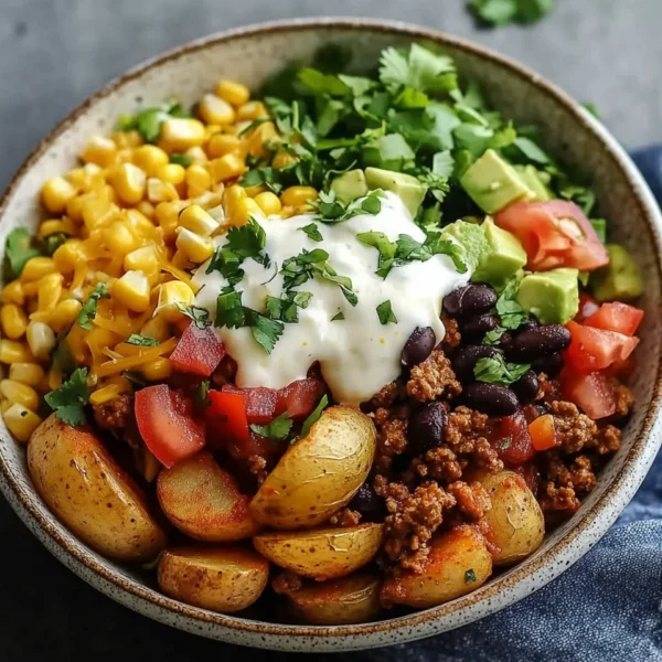 Loaded Potato Taco Bowl
