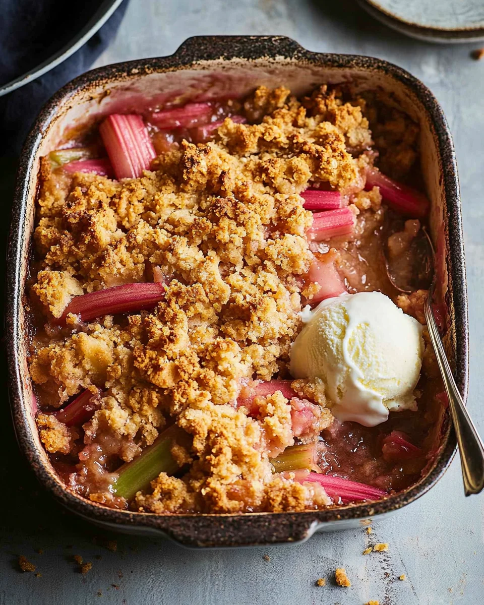 Old-Fashioned Rhubarb Crumble