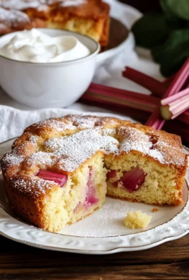 Rhubarb Cake with Cake Mix Made Easy