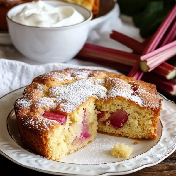 Rhubarb Cake with Cake Mix Made Easy