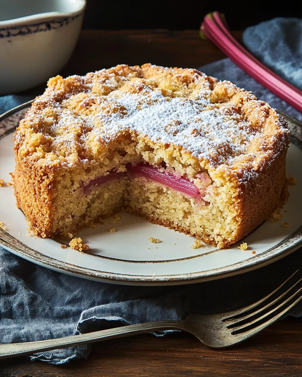 Rhubarb Coffee Cake Recipe