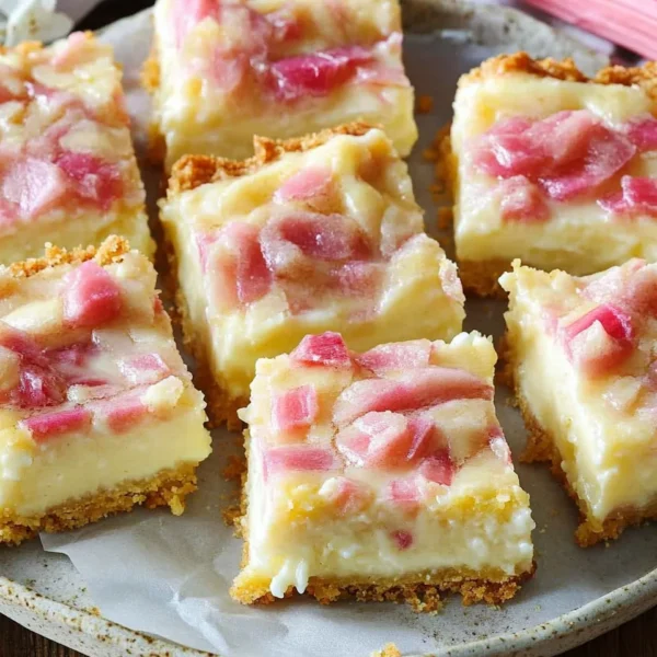 Rhubarb Custard Bars