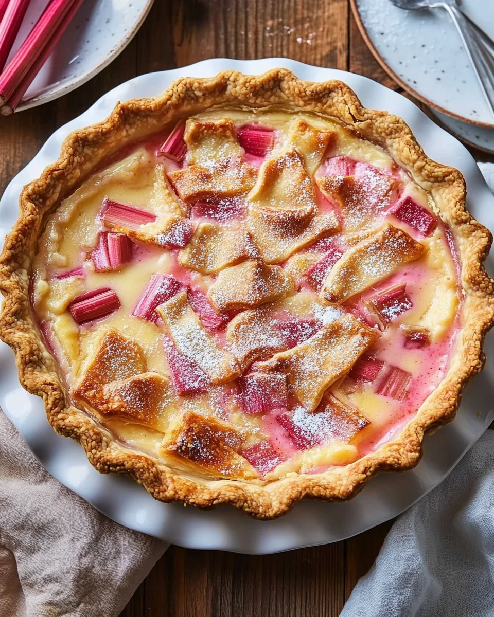 Rhubarb Custard Pie