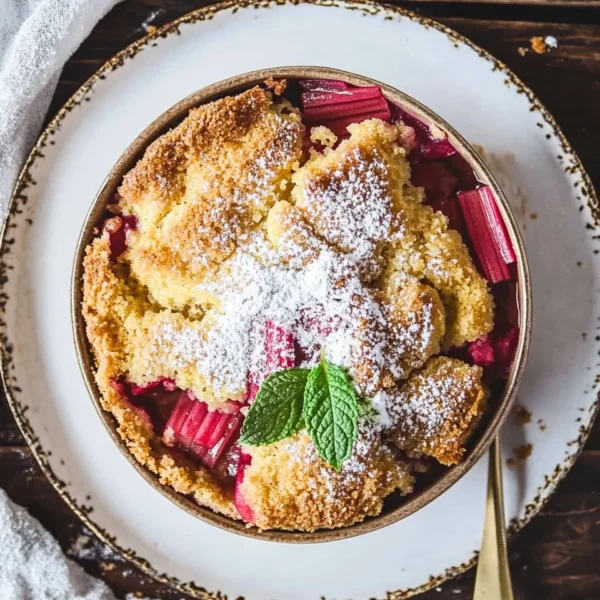 Rhubarb Dump Cake