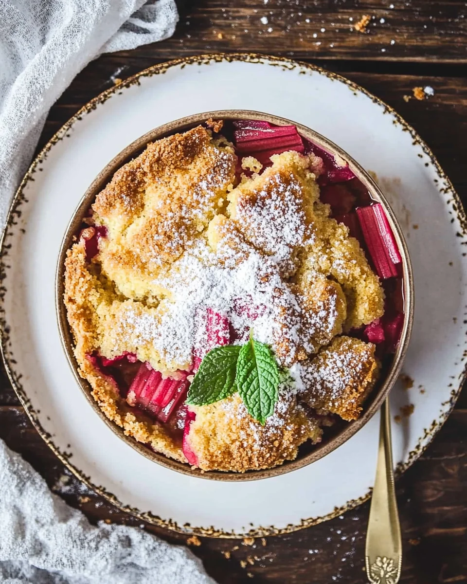 Rhubarb Dump Cake