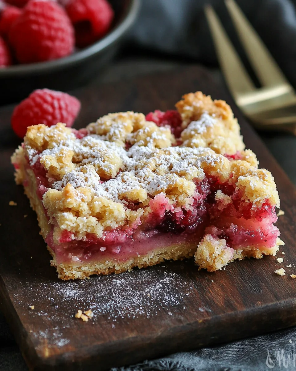Rhubarb Shortbread Streusel Bars