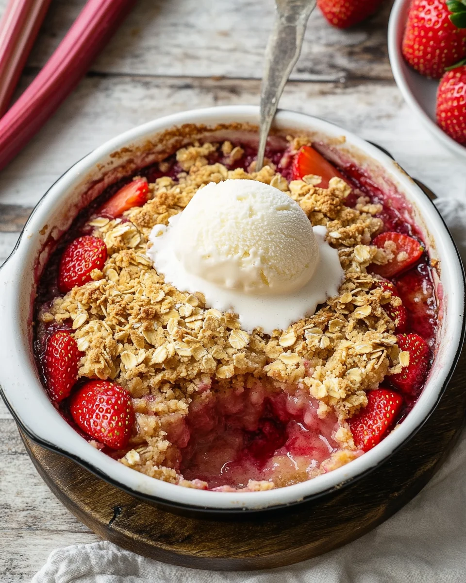 Strawberry Rhubarb Crisp