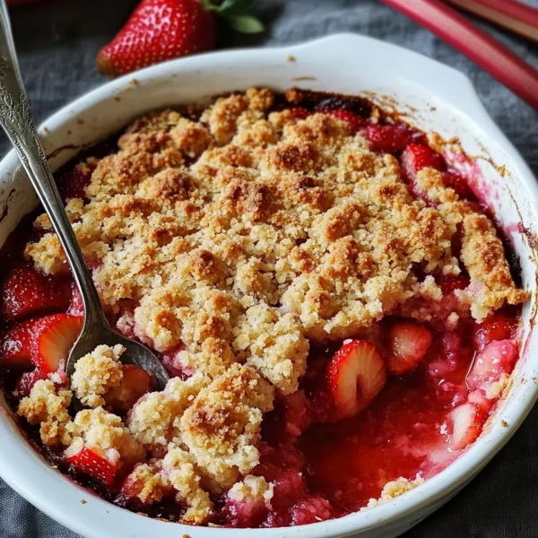 Strawberry Rhubarb Crumble