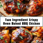 Two Ingredient Crispy Oven Baked BBQ Chicken 14 Pinterest Hidden Image