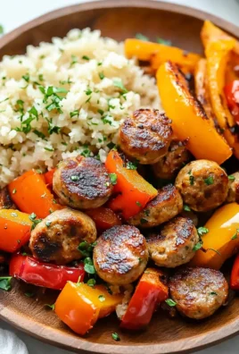 10 Minute Air Fryer Chicken Sausage and Veggies