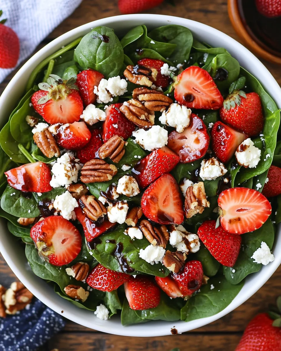 15-Minute Strawberry Spinach Salad 16 15-Minute Strawberry Spinach Salad