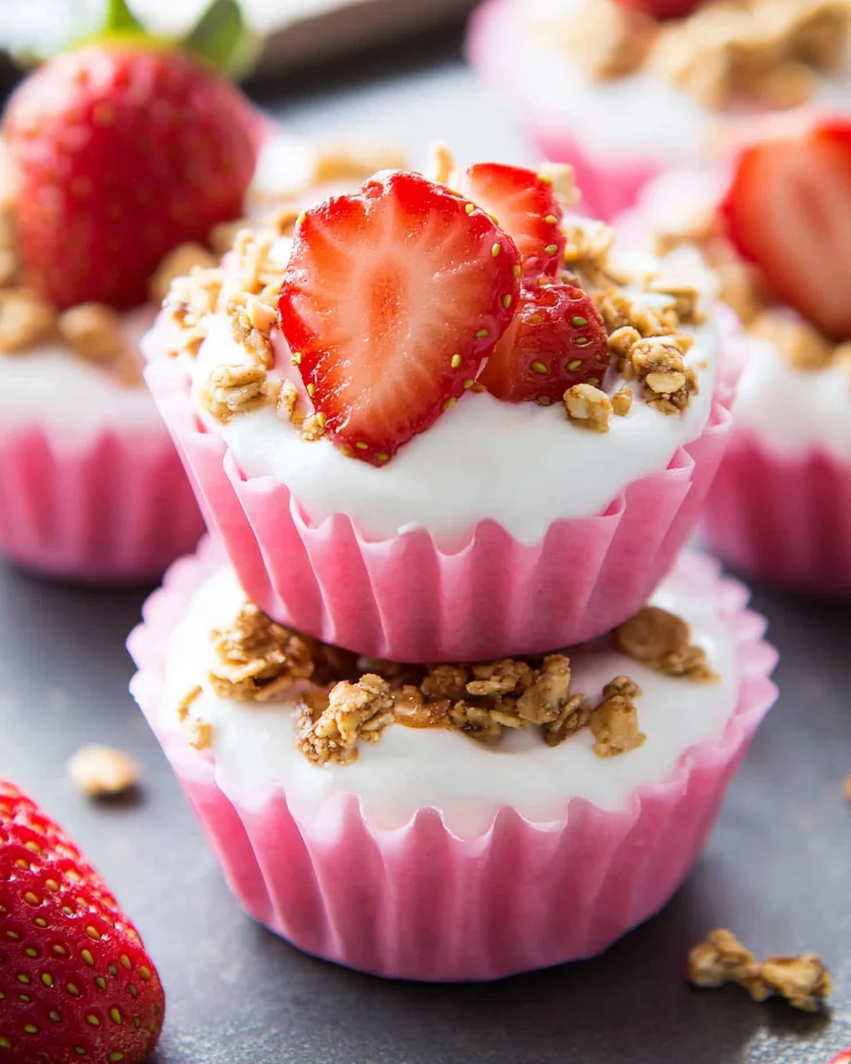 3 Ingredient Strawberry Yogurt Bites 14 3