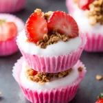 3 Ingredient Strawberry Yogurt Bites