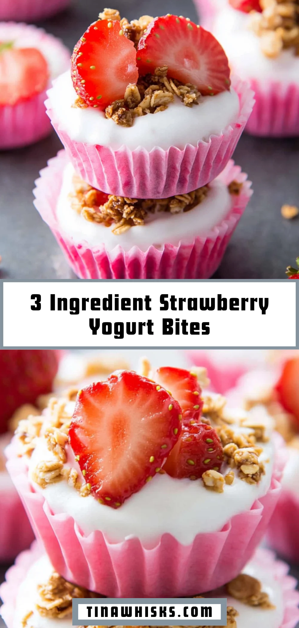 3 Ingredient Strawberry Yogurt Bites 14 Pinterest Hidden Image