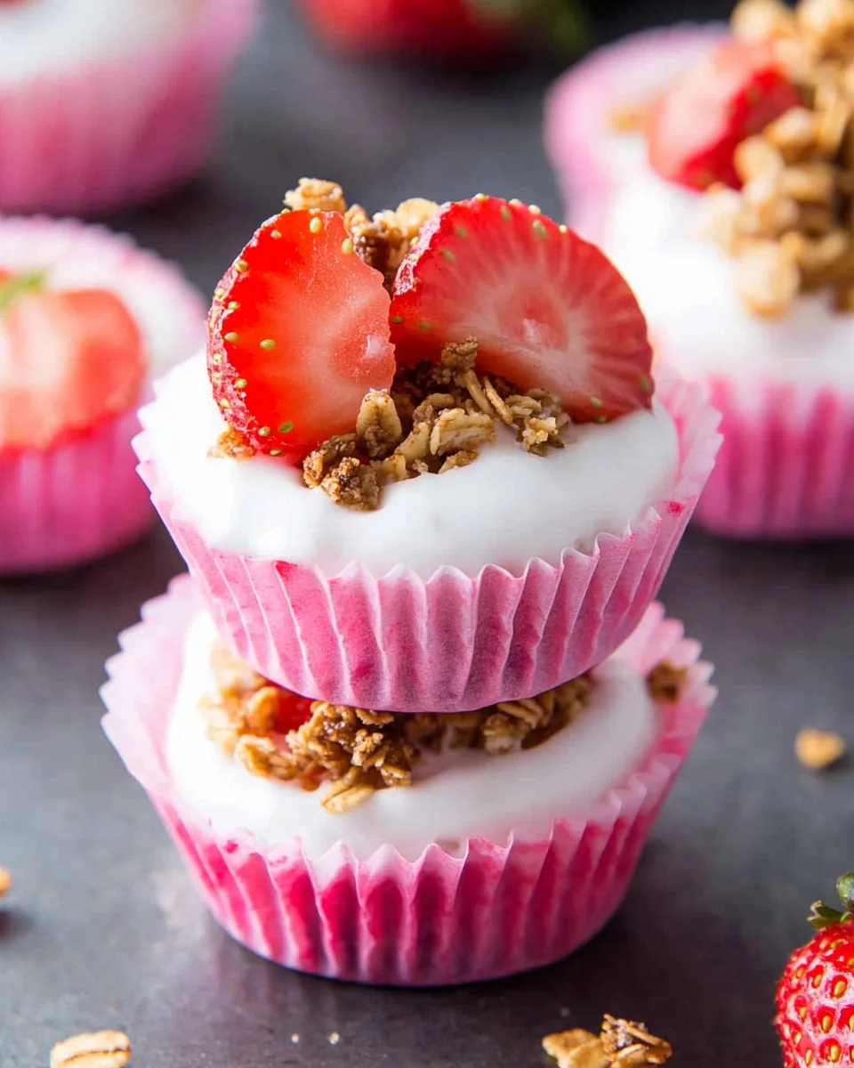 3 Ingredient Strawberry Yogurt Bites 16 3 Ingredient Strawberry Yogurt Bites