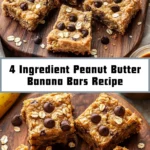 4 Ingredient Peanut Butter Banana Bars Recipe 16 Pinterest Hidden Image