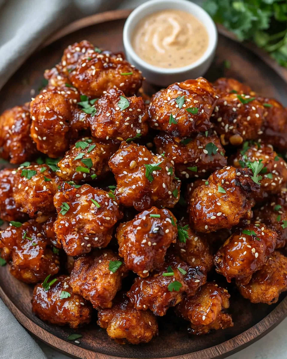 Baked Honey BBQ Chicken Bites 18 Baked