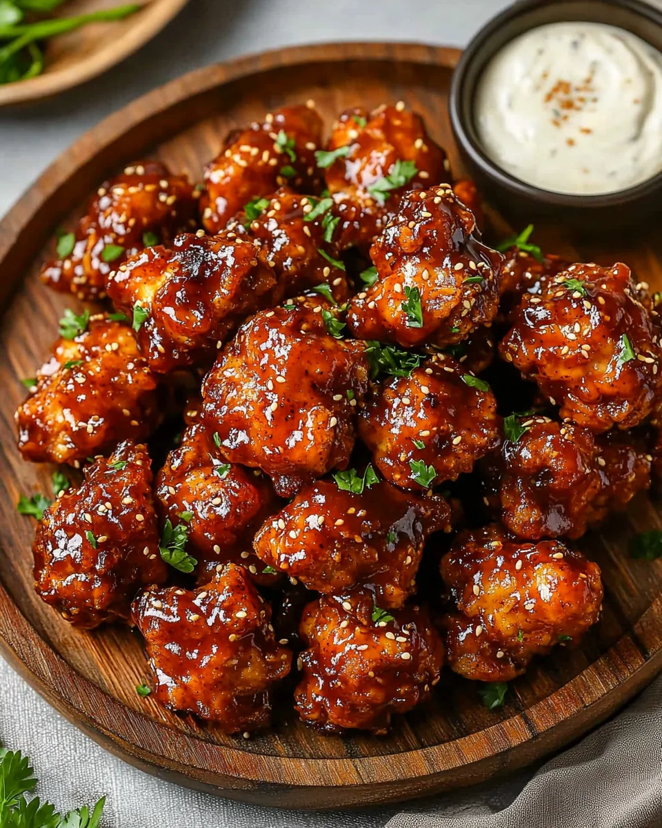Baked Honey BBQ Chicken Bites 20 Baked Honey BBQ Chicken Bites