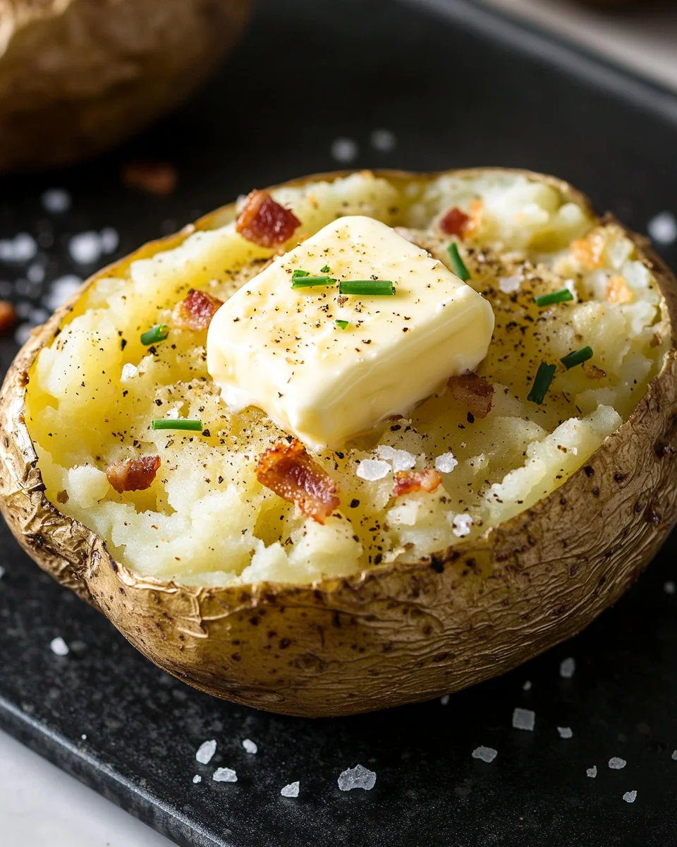 Baked Potato on Blackstone Griddle 17 Baked