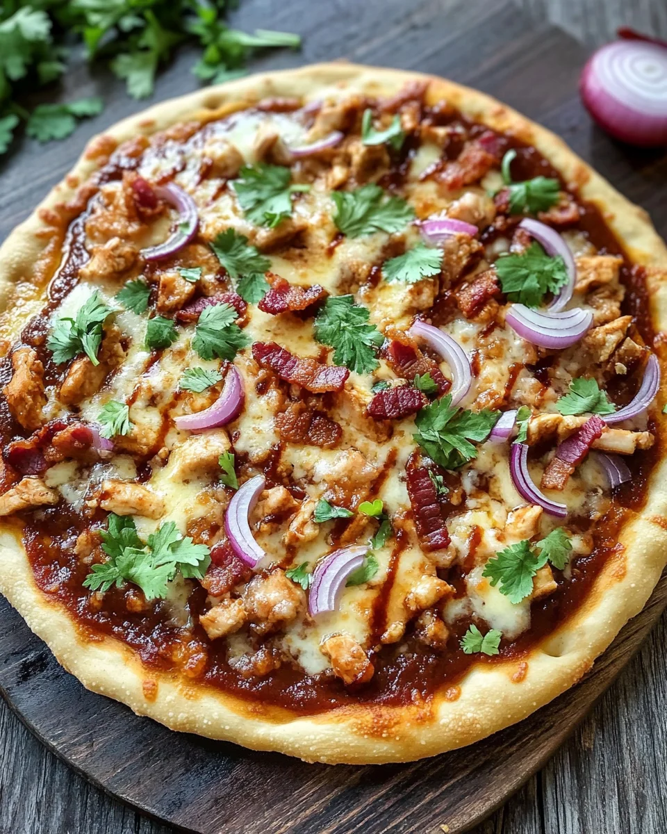 BBQ Chicken Bacon Pizza
