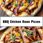 BBQ Chicken Naan Pizzas 17 Pinterest Hidden Image