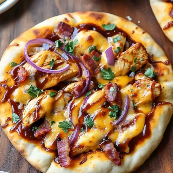 BBQ Chicken Naan Pizzas