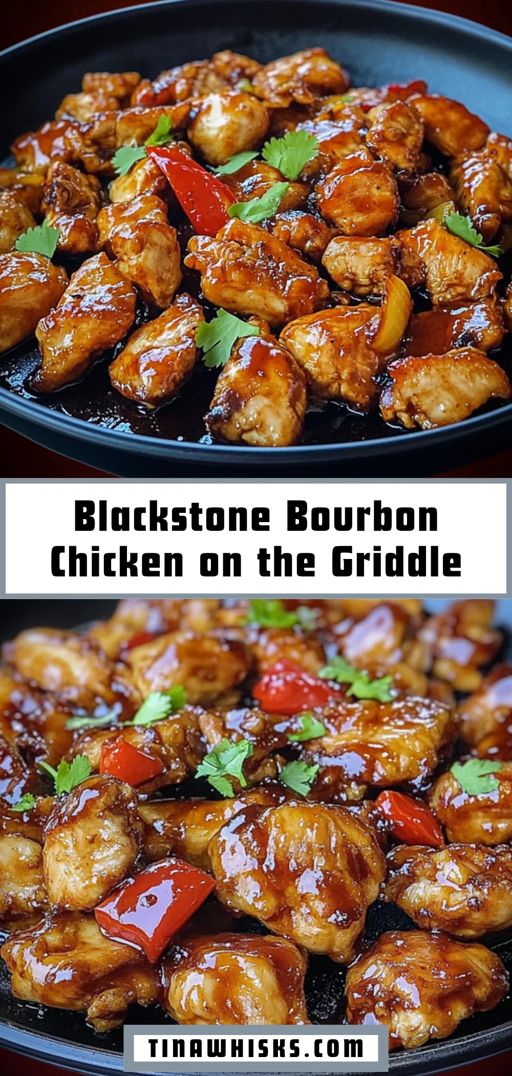 Blackstone Bourbon Chicken on the Griddle 30 Pinterest Hidden Image