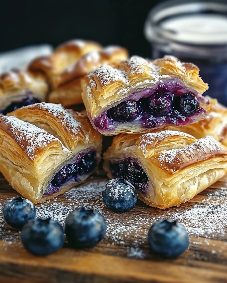 Blueberry Cream Cheese Puff Pastry 20 Blueberry