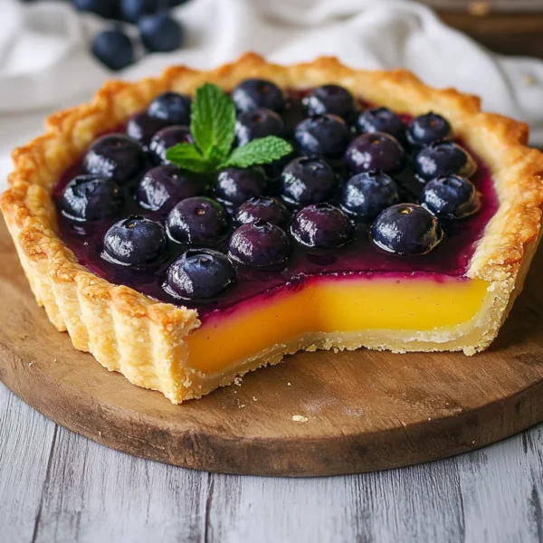 Blueberry–Lemon Curd Tart