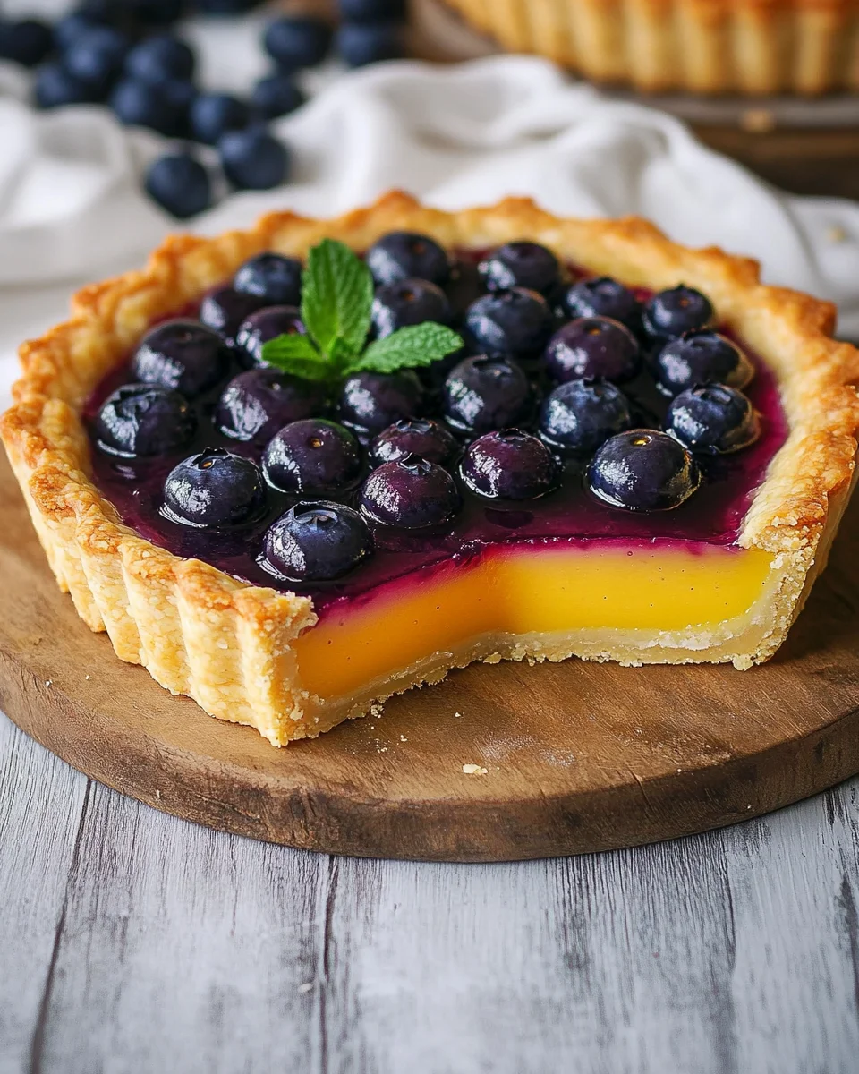 Blueberry&ndash;Lemon Curd Tart