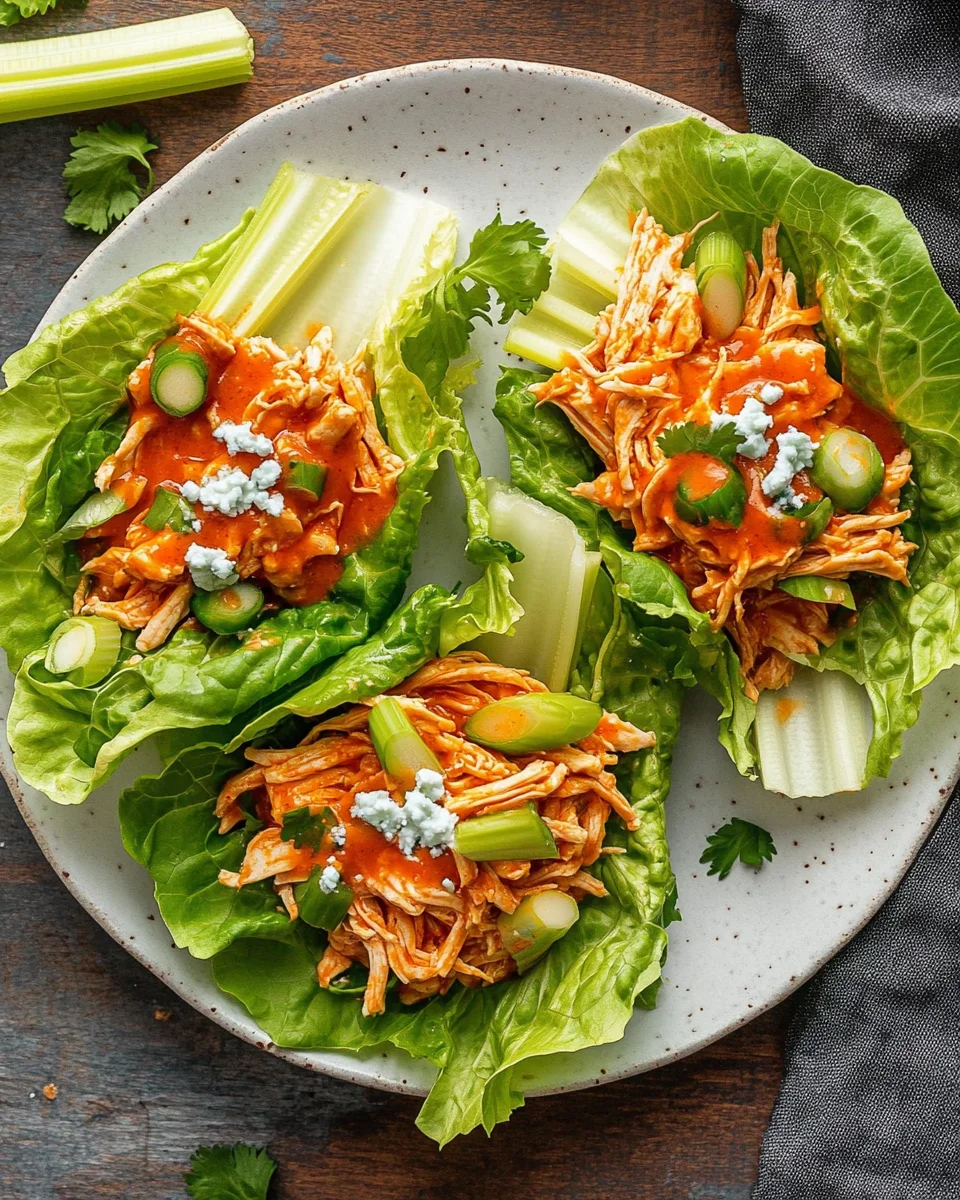 Buffalo Chicken Lettuce Wraps 19 Buffalo Chicken Lettuce Wraps