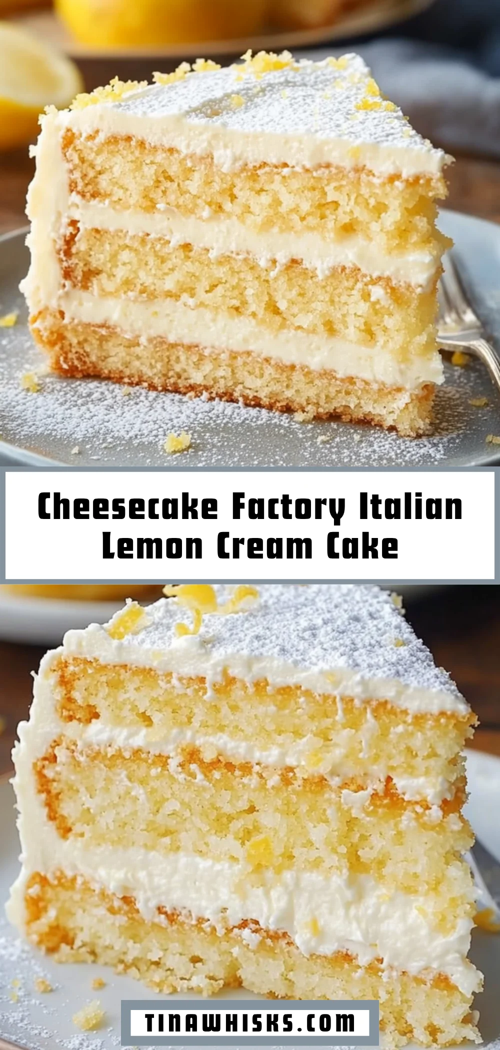 Cheesecake Factory Italian Lemon Cream Cake 20 Pinterest Hidden Image
