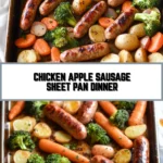 Chicken Apple Sausage Sheet Pan Dinner 22 Pinterest Hidden Image