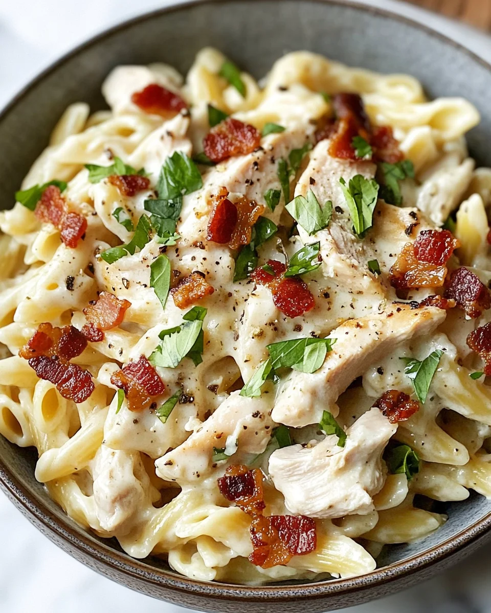 Chicken Bacon Ranch Pasta