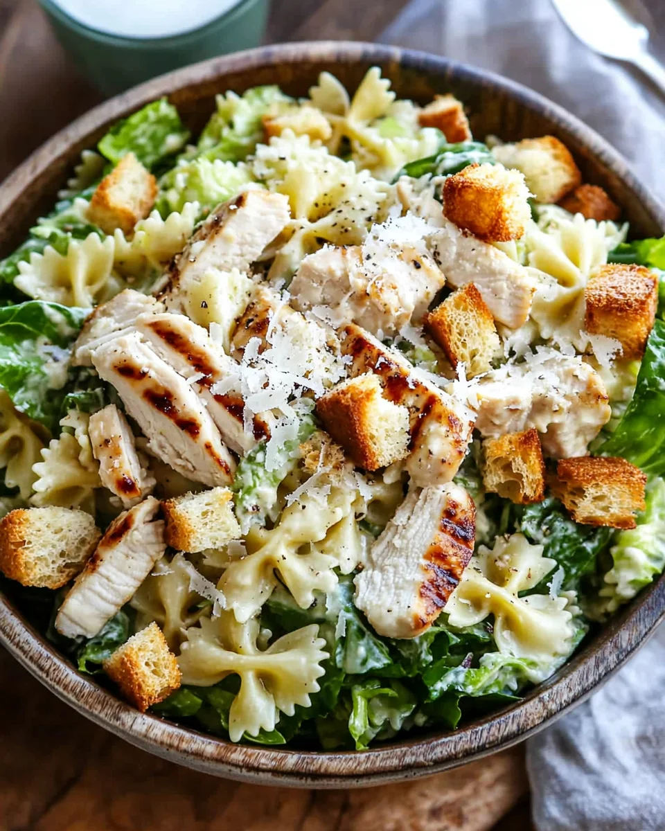 Chicken Caesar Pasta Salad 18 Chicken Caesar Pasta Salad
