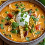 Creamy Chicken Enchilada Soup (Easy One-Pot Recipe)